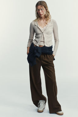 PALAZZO TROUSERS WITH TIE