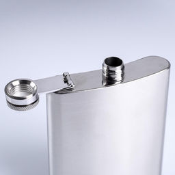 Фляжка Мастер К Полковник, 240 мл, в чехле, подарочная, армейская, 8 oz, нержавеющая сталь, зелёная