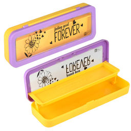 Пенал школьный Феникс+, арт.65336/ 50 РОМАШКА (без наполнения, 21,5x7x3 см, АБС-пластик, полистирол,