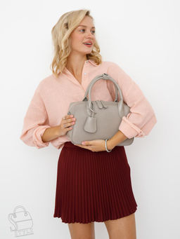 Сумка женская кожаная 9901VG l.gray Vitelli Grassi  в Новосибирске