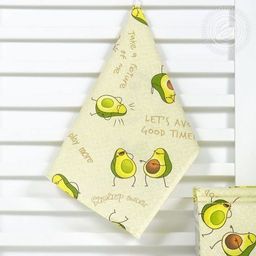 Полотенце 45*70 см. Авокадос рогожка хлопок 100%