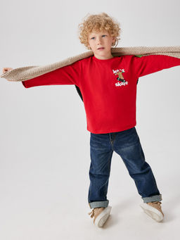 ACOOLA / Джемпер детский для мальчиков Sinterklas красный  фото 3