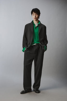 PANTAL?N TRAJE RELAXED FIT / Antracita oscuro