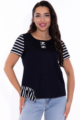 Блузон На своем месте (тёмно-синий) - Эльза фото 5