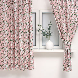 Шторы для кухни Этель. Попугай 149?180 см - 2 шт., подхваты - 2 шт., 80% хлопок, 20% п/э