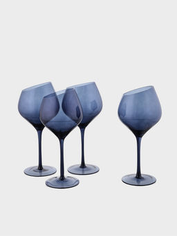 Набор бокалов для вина Magistro «Иллюзия», 540 мл, 4 шт., 10×24 см, синие