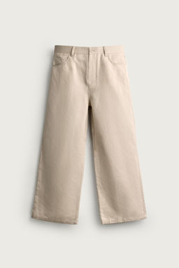 PANTAL?N RELAXED FIT ALGOD?N - LINO / Beige - Zara фото 5