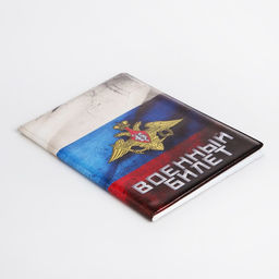 Обложка для военного билета, цвет триколор - Simaland фото 3