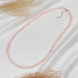 Бусы из Розового кварца огранка 60 см +