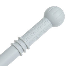 Прорезыватель силиконовый M&B, логопедический, от 3 мес., серый