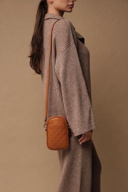 Сумка кожаная Azaro 30832 оранжевый фрукт