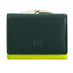 Итальянский женский кожаный кошелек DuDu серии Corsica | зеленый - Dudubags фото 3