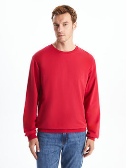 Bisiklet Yaka Uzun Kollu Erkek Sweatshirt - Waikiki фото 4