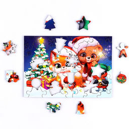 Пазл В ожидании празника - Лесная мастерская фото 17