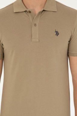 Мужская базовая футболка цвета хаки Неожиданная скидка в корзине - U.s. polo assn фото 6