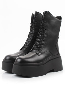 04-PAT225-1Z BLACK Ботинки зимние женские (натуральная кожа, 100% шерсть)