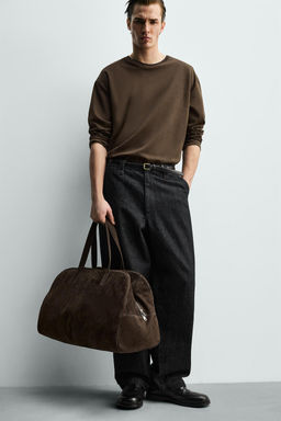 T-SHIRT WITH CONTRAST DOUBLE-LAYER HEMS - Zara фото 14