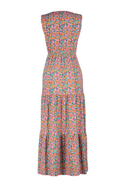 TRENDYOLMILLA Mor Cicek Desenli V Yaka Kolsuz A-Line Maxi Orme Elbise TWOSS22EL1588  фото 8