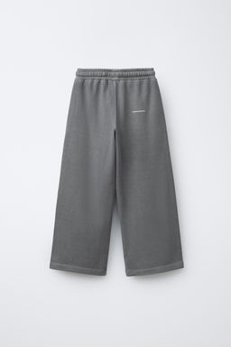 PANTAL?N FELPA STRAIGHT INTERLOCK GAMENT DYE / Gris - Zara фото 2