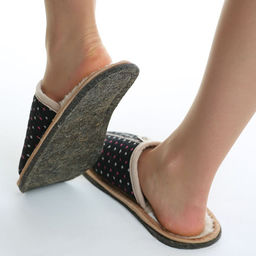 Тапочки-шлепанцы арт.4010-04 МАКО черная мушка - Altro фото 4