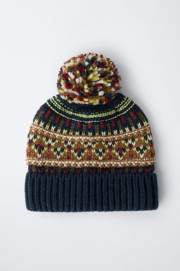 JACQUARD KNIT BEANIE - Zara фото 4