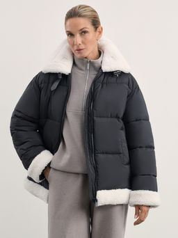 Куртка-дубленка с искусственным мехом / Zarina