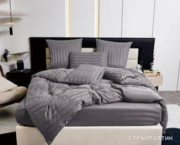 КПБ Candies Страйп-сатин на резинке по кругу CANSSR005 2 спальный