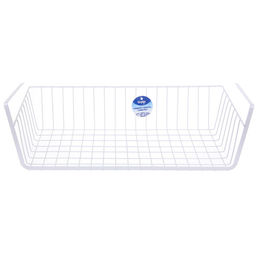 Корзина металлическая подвесная "ФАРГО", цвет белый, 48*24.5*14см (лейбл)