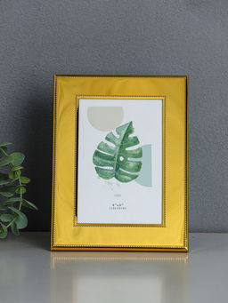 Фоторамка металл на 1 фото 10х15 см "Зеркало" золото гальваника 1,7х15х20,2 см