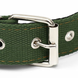 Ошейник брезентовый с подкладом, 72 х 3,5 см, хаки - Пижон фото 3