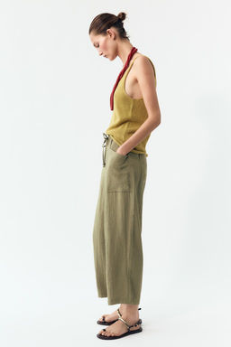 RUSTIC TROUSERS WITH ELASTIC WAIST - Zara фото 4