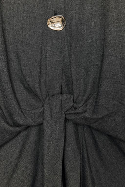 KNOTTED SHIRT WITH METAL BUTTONS - Zara фото 7