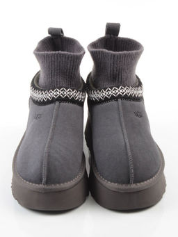04-X-337 GRAY Угги женские (натуральная замша, 100% шерсть)