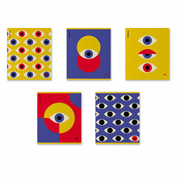 Цена за 5 шт. Тетрадь общая ученическая ErichKrause Bauhaus, 96 листов, клетка, матовая ламинация+выборочный лак_MIX-PACK  фото 2