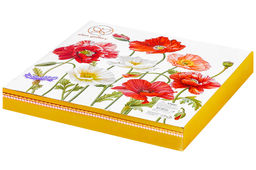 Блюдо-этажерка 3-х ярусная Маки 27*27*34 см NEW BONE CHINA - Elan gallery фото 4