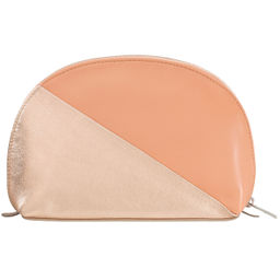Итальянская кожаная косметичка DuDu серии Antille | золотистый пэчворк - Dudubags фото 2