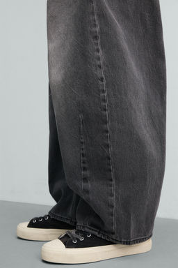 JEANS RELAXED BARREL FIT PINZAS / Gris - Zara фото 7