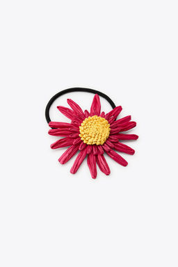 RAFFIA FLOWER SCRUNCHIE - Zara фото 8