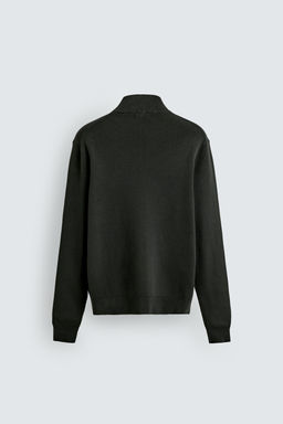 COTTON QUARTER-ZIP JUMPER - Zara фото 10