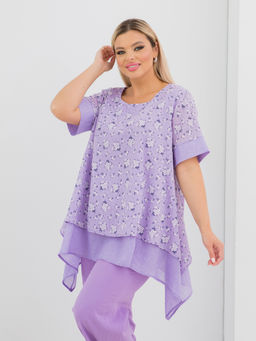 Туника 1411 сиреневый - Novita фото 3