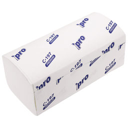 Полотенце бумажное 2-х слойное PROtissue. Premium 200л, 22х21см, V сложения (Россия)