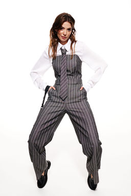 Костюм трехпредметный (блузка+брюки+галстук) - Elletto фото 25