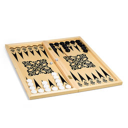 Нарды деревянные средние (500х250мм) пластик. фишки