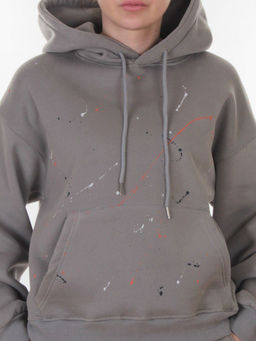 006 GRAY Костюм спортивный зимний женский (95% хлопок, 5% полиэстер)