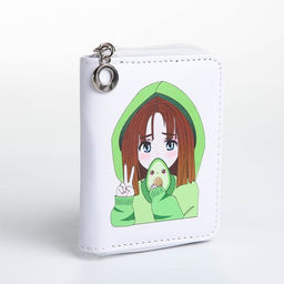 Кошелёк детский на молнии Выбражулька «Авокадо», белый