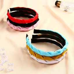 Цена за 2 шт. Ободок для волос «Амалия», глянец, 2 см, МИКС