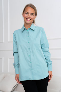 Рубашка Open Style 5953 бирюзовый