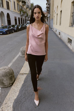 BEADED SATIN TOP - Zara фото 4