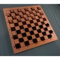 Шашки деревянные со 100 клеточной доской арт.ШК-15 (400*210*35) /12