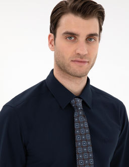 Lacivert Slim Fit Uzun Kollu Basic G_mlek - Pierre cardin фото 2